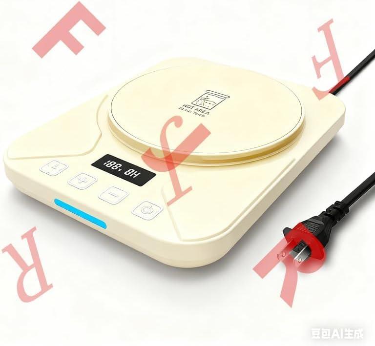 Sourdough Starter Warmer Mat - 24H Timer - Precise 1F Thermostat Control (70-100F) - Smart Memory Warming On/Off - Fits Jars Up to 40oz - Perfect for Home Baking (Moonlight White)