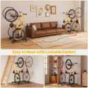 Sttoraboks Vertical Bike Stands (2 Pack)Standing Bike Rack for Garage FloorUpright Bicycle Floor Stand Indoor Bike Holder with Adjustable Height for Garage & Apartment - for Wheels Sizes up to 29