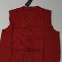 Kallspin Men's Sweater Vest Wool Blend V-Neck Button Sleeveless Cardigan Vest Sweater, Large