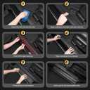12PCS Door Sill Protector & Rear Bumper Guard for 2023-2026 Honda CR-V, Anti-Scratch Exterior Trim Covers, Black (8PCS Door Sill Guards + 4PCS Rear Bumper Protector)