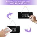 12 Rectangular Chalkboard Signs, Hanging Signs for Office, Welcome & Message Boards, 7x3 Inch Blanks