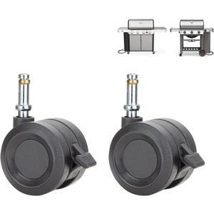 67067 Grill Wheels Replacement for Weber GS4 Genesis II Gas Grills Parts for Weber Genesis II S-310 S-315 E-210 E-310 E-410 E-610 SE-335 CE-310, for Weber Genesis 2 LX S-240 S-440 S-640 Wheels Parts (2.86"-for Weber Genesis II (2016+) Grill)