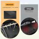 Golf Cart Seat Covers for Club Car Precedent Front Standard Sea Cushion,Cooling Mesh Fabric and Vinyl Leather Club Car Seat Covers with Pockets,No Stapler Needed Replacement Front Seat Cover(Black)