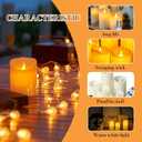 Flameless LED Candles Set of 5 with Dancing Flame Effect, Remote Control & 24-Hour Timer, Perfect for Yoga & Meditation Atmosphere, Battery Operated Indoor & Outdoor Candles (D3 x H3.94-7.87)