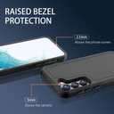 Hualele for Samsung Galaxy S23 Case,[Military Grade Protection] [Dropproof Shcokproof] Anty-Slip Grip Slim & Tough Dual Layer Galaxy S23 Case,Black