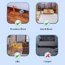 126'' Total Length Under Sofa Blocker 8 Pack, 4.7'' H x 15.8'' Each, Adjustable Clear Couch Gap Bumper, Strong Adhesive Toy Barrier to Stop Items from Going Under Sofa/Bed