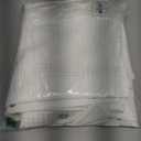 Dynamene White Fabric Shower Curtain Waffle Weave Heavy Duty Hotel Luxury Cloth Shower Curtains for Bathroom, 72 Inch 256GSM Weighted Bath Curtain Set with 12 Plastic Hooks, (72"W x 72"L (Pack of 1), A. White)