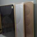 Large Framed Black and White Neutral Abstract Wall Art for Living Room, 3 Piece Boho Canvas Prints Paintings Artwork for Walls, Minimalist Geometric Pictures for Hallway Office Wall Decor 24x36 In (Boundless Lines)