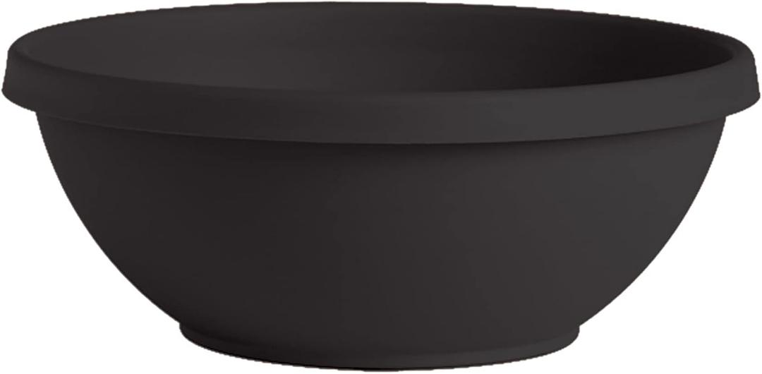 Terra Plant Bowl Planter 12", Black