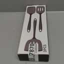 Coukre 3 Pack Silicone Spatula Set, High Heat Resistant, BPA-Free, Fish Spatula, Solid & Slotted Turner for Non-Stick Pans, Flipping Eggs, Pancakes, Fish, Burgers (3, Pure Black)