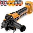 Cordless Angle Grinder Compatible with Dewalt Battery 20V Max, 4-1/2 Inch Power Electric Angle Grinder Tool with Handle, 6 Discs for Grinding, Cutting, Polishing