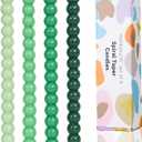 Green Taper Candles Twisted Candle Spiral Stick Candles for Holiday Wedding Party Wax Unscented Dinner Candle Dripless,Christmas Gift H 10 Inch, 4pcsGradient Green-C