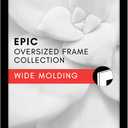 Americanflat 13x22 Picture Frame with Polished Plexiglass - Black Picture Frame - Wide Photo Frames Made of Engineered Wood for Vertical or Horizontal Wall Display - Epic Collection - Black