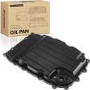 A-Premium Transmission Oil Pan with Drain Plug Compatible with Audi Q7 2007 2008 2009 2010, 3.0L 4.2L, Replaces 09D321361, 09D321361A