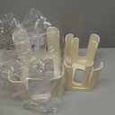 3Pcs 10-Lid Stacking Organizer Compatible with Rubbermaid Brilliance Containers Holds 30 - Lid Organizer Storage for Tiny, Small, Medium Lids (White)