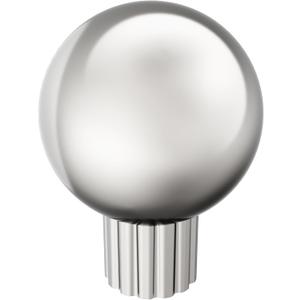 Amerock Cowrie 1-1/8 inch (29mm) Diameter Polished Nickel Cabinet Knob, BP37700PN