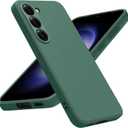 Vanjua Case for Samsung Galaxy S23 (Only), Stylish Liquid Silicone Slim Full-Body Protective Cover Compatible with Samsung Galaxy S23 5G 6.1 Inch Phone Case (Dark Green)