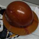 AFP Fiber Full Brim Hard Hat | 6 Point Ratchet Suspension | OSHA & ANSI Rated | Hard Hats for Men | Premium Construction Helmets for Safety (Natural Tan)