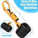 Pooper Scooper for Large Medium & Small Dogs Heavy Duty, 14.18Long Handled Dog Poop Scooper for Grass,Durable Dog Poop Pick Up Tool, Poop Grabber with 2 Dog Poop Bags 1 Dispenser Poop Scoop