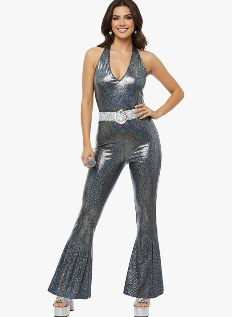 Morph Disco Costume Women's 70s, Disco Outfit Woman, 70'sE Costumes, Halloween Costumes For Women Adult, Halloween Costume Adult XS
