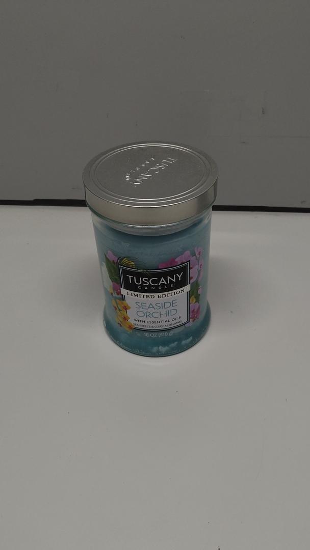 Tuscany Candle, Limited Edition, in the "Seaside Orchid" Fragrance