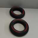 60/70-6.5 Solid Tire 10 Inch 10x2.5 for Segway Ninebot Max G30 G30P G30LP Gotrax G5 G6 Electric Scooters, Puncture-proof, Tubeless Rubber Tires Front or Rear Replacement, 2pc (Red)