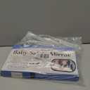 BOEYOS Baby Car Mirror, Safety Car Seat Mirror for Rear Facing Infant, Clear Wide View, 360°Rotation, Easily Observe the Baby Move, Secure, Shatterproof, Crash Tested and Certified (Black)