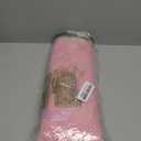 HomeTop Premium 2.25 Liters Rubber Hot Water Bottle w/Soft Merbau Corduroy Silk Ribbon Cover(Pink/White)
