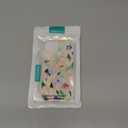 Unov Case Compatible with iPhone 14 iPhone 13 Case Magnetic Clear with Design Compatible MagSafe Slim Protective Soft TPU Bumper with Hard Back Embossed Pattern (Stained Glass Flower)