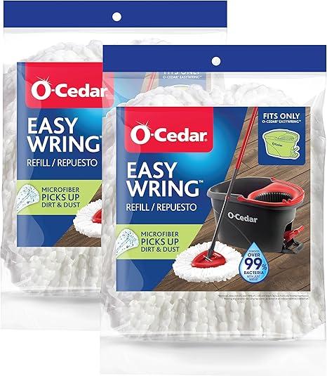 O-Cedar EasyWring Spin Mop Head Refill (Pack of 2)