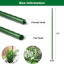 Garden Plant Stakes 57 Inch (Approx 5Ft) Tomato Stakes, 20 Pack Steel Plant Stick Support for Growing Climbing Plants, Garden Fences Poles