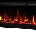 70 Inch Wall Mounted/Recessed/Freestanding Electric Fireplace Inserts3 in 1 Electric Fireplace with 4 Solid Flame Colors & 10 Mixed Flame Colors,1-9H Timer, 750w/1500w