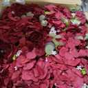 Red Roses Flowers Balls for Centerpieces: 10 PCS 11.8" Diam Flower Centerpieces for Tables in Wedding Reception Decorations Arrangement for Party Celebration Planners