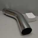 JY PERFORMANCE 4 Inch (ID) Diesel Exhaust Tip Elbow Tip 4'' Inlet 5'' Outlet 23'' Long Chrome Turndown Exhaust Tip with Clamp