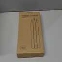 11  Pack Ivory Taper Candles 10 inch - Taper Candles Dripless, Smokeless, Unscented - 8 Hours Long Burning - Hand Poured Tall Candlesticks - Perfect for Home Decor, Weddings, and Special Occasions