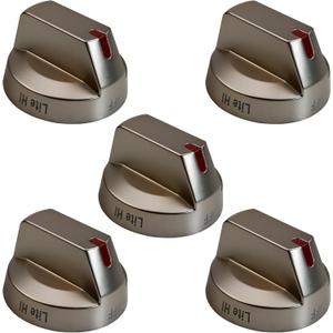 DG94-03500A/Z Gas Stove Knobs Fit for Samsung Stove Models NX60T8111SS NX60T8311SS NX60T8711SS NX60T8751SS Replacement for DG94-04167 DG94-03500U