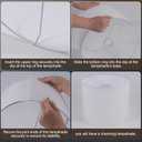 White Lamp Shade, Small Drum Lampshade 8.7" Top x 8.7" Bottom x 8.8" High (Spider), Replacement Lamp Shade Natural Linen Hand Crafted for Table Lamps Floor Lamps Chandelier Lamp, Assembly Required