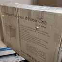 LA Baby Compact Non-Folding Wooden Window Crib, Natural