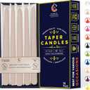 15 Inches Very Tall Premium Quality Candles, Hand-Dipped, Dripless, Smokeless and Unwrapped