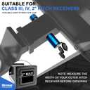 RETRUE Trailer Hitch Receiver Pin Lock - Black, 2 Inch Receiver, 5/8" Dia Hitch Lock for Securely Locking Trailer Hitch with Two Keys, Blue