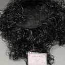 karlery 70s 80s Mens Long Curly Black Wig Afro Punk Rocker Halloween Party Costume Wig (1 Count (Pack of 1))