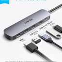 Anker USB C Hub, 5-in-1 USB Hub for Laptops, 4K HDMI USB-C Multiport Adapter with 90W Max Power Delivery, 3 USB A Data Ports USB C Dongle, Compact for MacBook, Dell, and More (Charger Not Included)