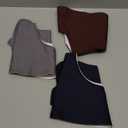 Kadamii Adult Bibs for Women and Men, Waterproof Washable Clothing Protectors, X-Large Absorbent Bandana Drool Bibs for Elderly, Special Needs Adults & Kids, Reusable Eating Bib, 3 Pack