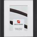 Craig Frames Essentials 24x30 Black Modern Picture Frame, Matted for 20x26 Photo