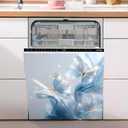 Dishwasher Magnet Sticker Cover: Panel Decal Decorative for Kitchen Decoration, 23"x26" Home Appliances Decor Stickers Panel Decor (Butterfly B)