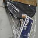Drive Medical RTL10365-ADJ Adjustable Lightweight Folding Cane with Seat, Black