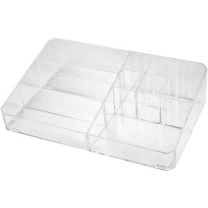 Angoily 1 Pc Acrylic Lipstick Storage Box Jewelry Organizer Case Desktop Lipstick Rack Pill Box Clamshell