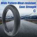 Fat Bike Tire 20"x4" 26"x4" E-Bike Tire Compatible Replacement Bicycle Tire for Mountain Snow and Beach Bike (Black (2 Pack))