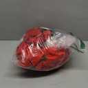 8 Pack 7 Heads Christmas Artificial Poinsettia Flowers Faux Bush Bouquets Silk Poinsettia Christmas Tree Ornaments Poinsettia Flower Arrangement for Xmas Holiday Decor(Golden Red)