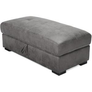 Emerald Home Furnishings Gray Storage Ottoman, Dimensions: 20x55x25Inch